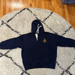 Polo Ralph Lauren Navy Blue Sweatshirt 1st Division R.L Regiment 381 Bleeker